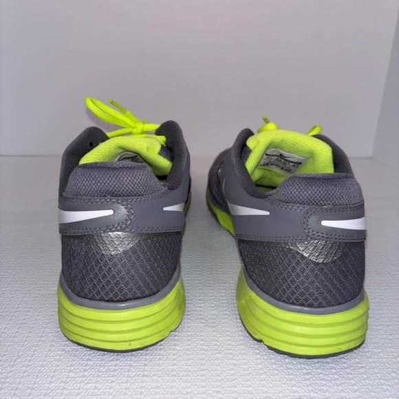 Nike Lunarlon Flywire‎ Running Shoes Gray Green Athletic Mens Size 11.5
